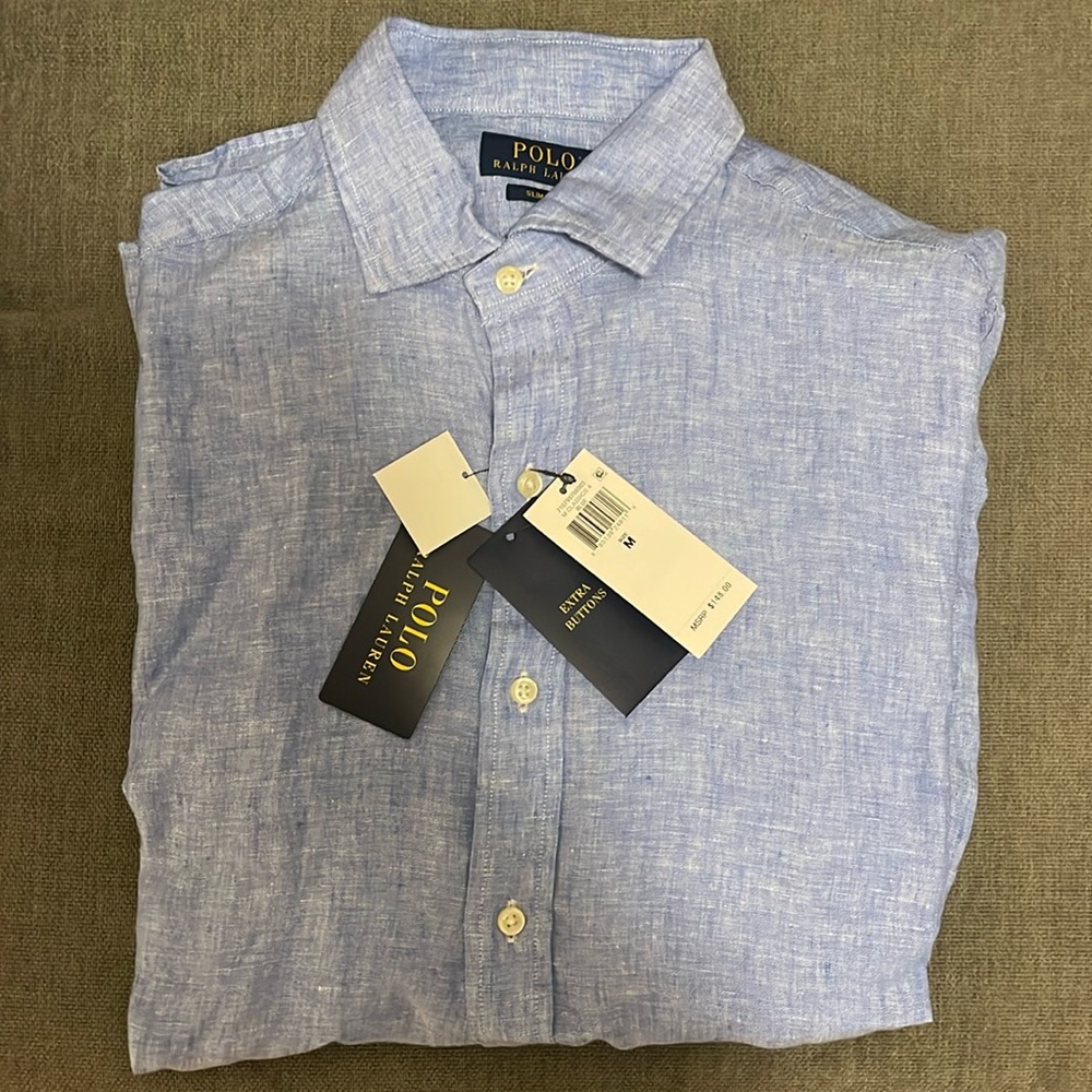 Polo Ralph Lauren
Custom Fit Linen Chambray Shirt